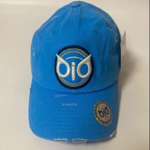 OiO Cap Sky Blue Logo White Black & Gold