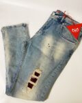 Jeans OiO Soft Blue & Red Stones Model 9085